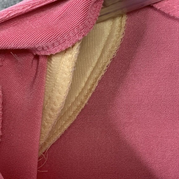 Dress Barn Stretchy Cardigan Woman 20W One Button Pink Shoulder Pads Vintage - Picture 6 of 9